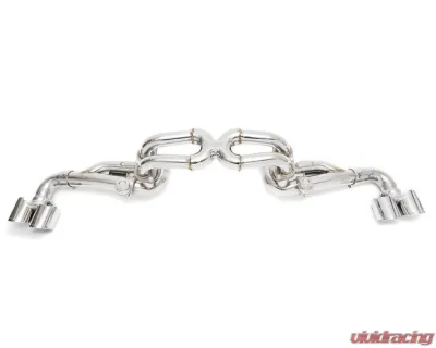 Fabspeed Supersport X-Pipe Exhaust System w/ Satin Black Tips & Valves Ferrari F430 2005-2009 - FS.FER.430.SSXTVB