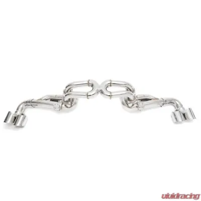 Fabspeed Supersport X-Pipe Exhaust System w/ Polished Stainless Steel Tips Ferrari F430 2005-2009 - FS.FER.430.SSXTNVP