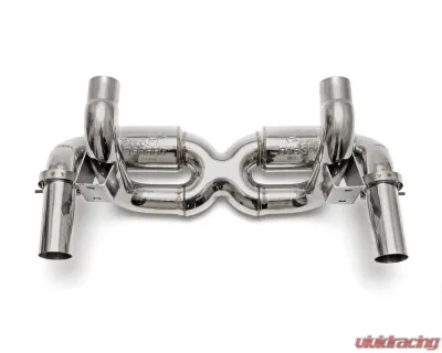 Fabspeed Supersport X-Pipe Exhaust System w/ Satin Black Tips & Valves Ferrari F430 2005-2009 - FS.FER.430.SSXTVB