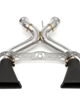 Fabspeed Supersport X-Pipe Exhaust System w/ Can-Am Quad Style Black Tips McLaren 650S 2014-2017                                     - FS.MCL.650S.SSXQB - Image 9