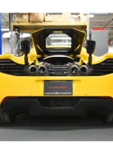 Fabspeed Supersport X-Pipe Exhaust System w/ Can-Am Quad Style Black Tips McLaren 650S 2014-2017                                     - FS.MCL.650S.SSXQB - Image 8