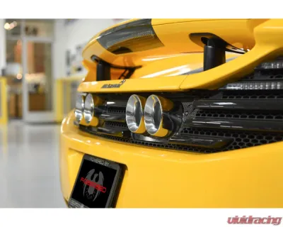 Fabspeed Supersport X-Pipe Exhaust System w/ Can-Am Quad Style Black Tips McLaren 650S 2014-2017 - FS.MCL.650S.SSXQB