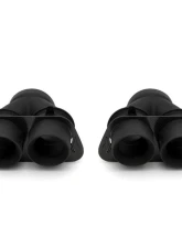 Fabspeed Supersport X-Pipe Exhaust System w/ Can-Am Quad Style Black Tips McLaren 650S 2014-2017                                     - FS.MCL.650S.SSXQB - Image 4