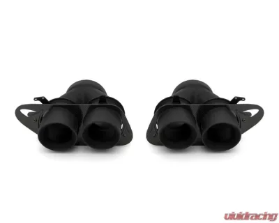Fabspeed Supersport X-Pipe Exhaust System w/ Can-Am Quad Style Black Tips McLaren 650S 2014-2017 - FS.MCL.650S.SSXQB