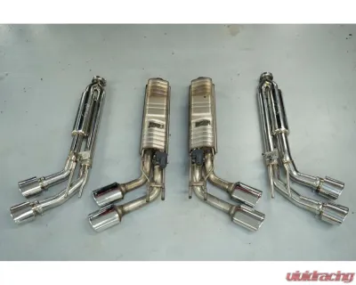 Fabspeed Valvetronic Exhaust System w/ Polished Stainless Steel Quad Tips Mercedes-Benz G-Wagen G63 AMG 2019+ - FS.MER.G63.VLVP