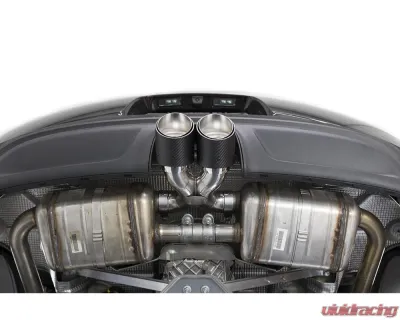 Fabspeed Maxflo True X-Pipe w/ Single Wall Brushed Stainless Steel Dual Tips Porsche 718 Boxster | Cayman 2017+ - FS.POR.718.DLTBR