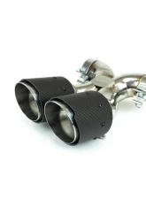 Fabspeed Maxflo True X-Pipe w/ Carbon Fiber Dual Tips Porsche 718 Boxster | Cayman 2017+                                     - FS.POR.718.DLTCF - Image 7