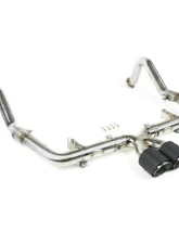 Fabspeed Maxflo with Sport Cat Package w/ Brushed Stainless Steel Tips Porsche 718 Boxster | Cayman 2017+                                     - FS.POR.718.MAXBR - Image 2