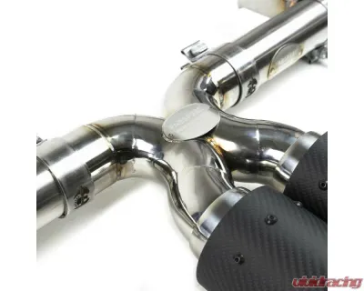 Fabspeed Maxflo with Sport Cat Package w/ Brushed Stainless Steel Tips Porsche 718 Boxster | Cayman 2017+ - FS.POR.718.MAXBR