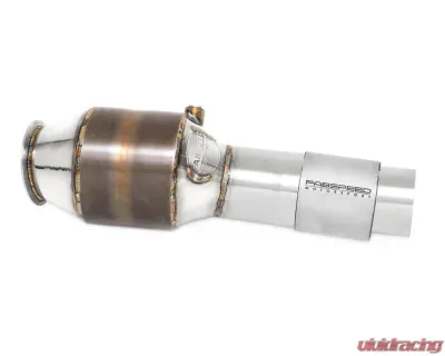 Fabspeed Maxflo with Sport Cat Package w/ Brushed Stainless Steel Tips Porsche 718 Boxster | Cayman 2017+ - FS.POR.718.MAXBR