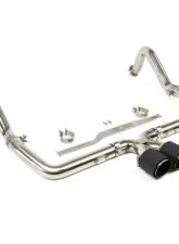 Fabspeed Maxflo Catback Exhaust System w/ Brushed Stainless Steel Tips Porsche 718 Boxster | Cayman 2017+                                     - FS.POR.718.SSBR - Image 2
