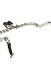 Fabspeed Maxflo Catback Exhaust System w/ Brushed Stainless Steel Tips Porsche 718 Boxster | Cayman 2017+                                     - FS.POR.718.SSBR - Image 3
