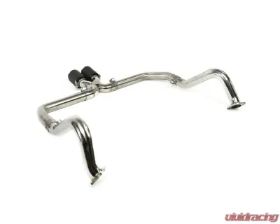 Fabspeed Maxflo Catback Exhaust System w/ Brushed Stainless Steel Tips Porsche 718 Boxster | Cayman 2017+ - FS.POR.718.SSBR