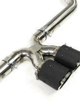 Fabspeed Maxflo Catback Exhaust System w/ Brushed Stainless Steel Tips Porsche 718 Boxster | Cayman 2017+                                     - FS.POR.718.SSBR - Image 4