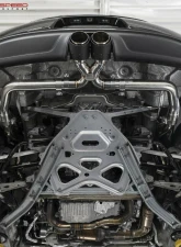 Fabspeed Maxflo Catback Exhaust System w/ Brushed Stainless Steel Tips Porsche 718 Boxster | Cayman 2017+                                     - FS.POR.718.SSBR - Image 7
