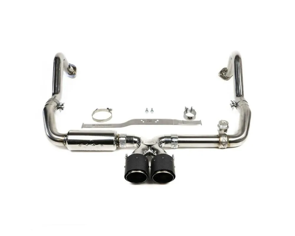 Fabspeed Valvetronic Exhaust System w/ Polished Stainless Steel Tips Porsche 718 Boxster | Cayman 2017+ - FS.POR.718.VES.VCP