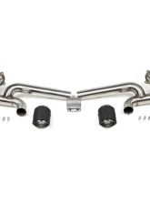 Fabspeed Lightweight Competition Exhaust System w/ Brushed Stainless Single Wall Tips Porsche 718 GT4 | GTS | Spyder (Late Model Bracket) 2020+                                     - FS.POR.718GT4.LCETDT - Image 2