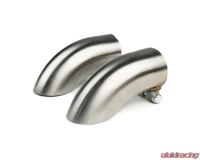 Fabspeed Lightweight Competition Exhaust System w/ Brushed Stainless Single Wall Tips Porsche 718 GT4 | GTS | Spyder (Late Model Bracket) 2020+ - FS.POR.718GT4.LCETDT
