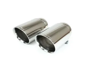 Fabspeed Polished Stainless Steel Deluxe Exhaust Tips Porsche 718 GT4 | GTS | Spyder 2020+