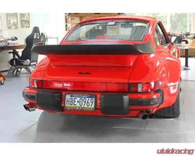 Fabspeed Dual Outlet Maxflo Performance Exhaust System w/ Quad Style Tips Porsche 911 Turbo 930 1976-1989 - FS.POR.911T.MAXDQ