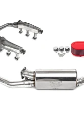 Fabspeed Sport Performance Package w/ Slantnose Oil Lines & Dual Quad Outlet Tips Porsche 911 Turbo 930 1976-1989                                     - FS.POR.911T.SPKGDSQ - Image 6
