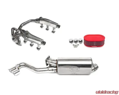 Fabspeed Sport Performance Package w/ Slantnose Oil Lines & Quad Outlet Tips Porsche 911 Turbo 930 1976-1989 - FS.POR.911T.SPKGSSQ