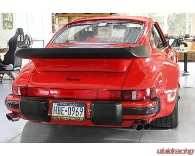 Fabspeed Sport Performance Package w/ Slantnose Oil Lines & Quad Outlet Tips Porsche 911 Turbo 930 1976-1989 - FS.POR.911T.SPKGSSQ