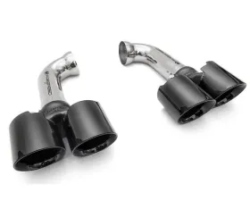 Fabspeed Deluxe Quad Tips (For PSE) w/ Satin Black Tips Porsche 958 V6 2011-2014