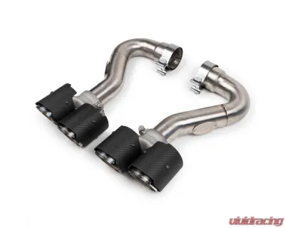 Fabspeed Deluxe Carbon Fiber Quad Style Tips Porsche 955 S 2002-2007 - FS.POR.955V8.QDTC