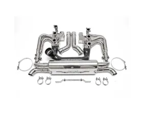 Fabspeed RSR Header Muffler Kit w/ Heat Exchange & Competition Muffler Outlets Tip Porsche 964 Carrera 1989-1994