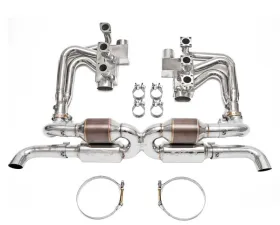 Fabspeed RSR Header Muffler Kit w/ Sport Cats & Competition Muffler Outlets Tips Porsche 964 Carrera 89-94