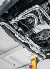 Fabspeed RSR Header Muffler Kit w/Heat Exchange & Oval Style Tips Porsche 964 Carrera 89-94                                     - FS.POR.964.RSRWHT - Image 4