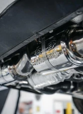Fabspeed RSR Header Muffler Kit w/Heat Exchange & Oval Style Tips Porsche 964 Carrera 89-94                                     - FS.POR.964.RSRWHT - Image 6