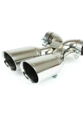 Fabspeed Maxflo True X-Pipe w/ Dual Polished Stainless Steel Tips Porsche 987 Boxster | Cayman 2005-2008                                     - FS.POR.987.DLTP - Image 7