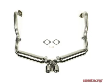 Fabspeed Supercup Race Exhaust System w/ Polished Stainless Steel Tips Porsche 981 Boxster | Cayman 2013-2016 - FS.POR.981.SCUPP