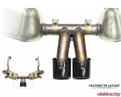 Fabspeed Deluxe Bolt-On Tips Porsche 981 Cayman GT4 2015-2016 - FS.POR.981GT4.DLTXX