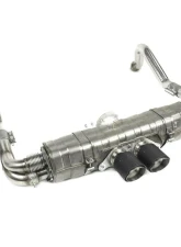 Fabspeed Valvetronic GT3 Muffler Conversion Kit w/ Re-Use OEM Tips Porsche 981 Cayman GT4 | Spyder 2015-2016                                     - FS.POR.981GT4.GT3CK - Image 2