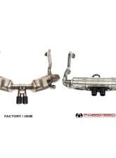 Fabspeed Valvetronic GT3 Muffler Conversion Kit w/ Re-Use OEM Tips Porsche 981 Cayman GT4 | Spyder 2015-2016                                     - FS.POR.981GT4.GT3CK - Image 3
