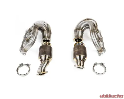 Fabspeed RENNKRAFT Sport Cats & Cat Bypass Modular Headers with HJS Catalytic Converters Porsche 981 Boxster Spyder | Cayman GT4 2015-2016 - FS.POR.981GT4.MH.SCCB