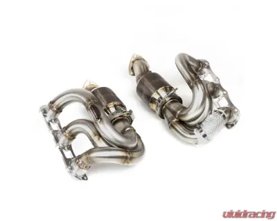 Fabspeed RENNKRAFT Sport Cats & Cat Bypass Modular Headers with HJS Catalytic Converters Porsche 981 Boxster Spyder | Cayman GT4 2015-2016 - FS.POR.981GT4.MH.SCCB