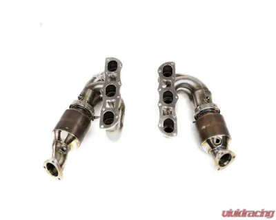 Fabspeed RENNKRAFT Sport Cats & Cat Bypass Modular Headers with HJS Catalytic Converters Porsche 981 Boxster Spyder | Cayman GT4 2015-2016 - FS.POR.981GT4.MH.SCCB