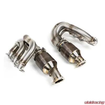 Fabspeed RENNKRAFT Sport Cats & Cat Bypass Modular Headers with HJS Catalytic Converters Porsche 981 Boxster Spyder | Cayman GT4 2015-2016 - FS.POR.981GT4.MH.SCCB