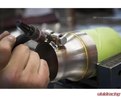 Fabspeed Single-Wall Tips w/ Polished Stainless Steel Tips Porsche 981 Cayman GT4 2015-2016 - FS.POR.981GT4.SWTP