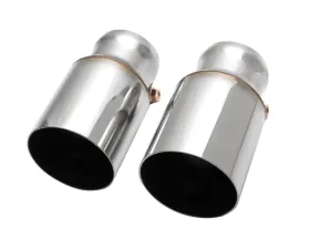 Fabspeed Single-Wall Tips w/ Polished Stainless Steel Tips Porsche 981 Cayman GT4 2015-2016