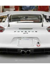 Fabspeed Single-Wall Tips w/ Polished Stainless Steel Tips Porsche 981 Cayman GT4 2015-2016                                     - FS.POR.981GT4.SWTP - Image 4