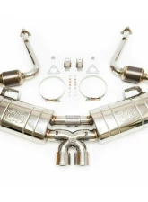 Fabspeed Maxflo Performance Race Cat Bypass Exhaust System w/ Satin Black Tips Porsche 986 Boxster 1997-1999                                     - FS.POR.9861.MAXRB - Image 8