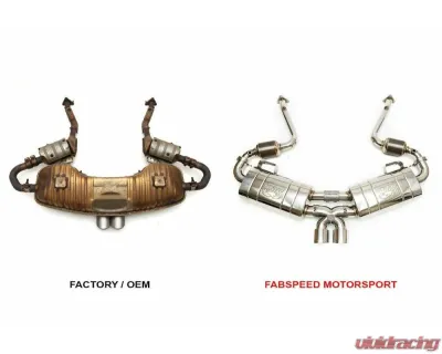 Fabspeed Maxflo Performance Race Cat Bypass Exhaust System w/ Satin Black Tips Porsche 986 Boxster 1997-1999 - FS.POR.9861.MAXRB