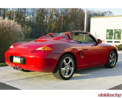 Fabspeed Maxflo Performance Race Cat Bypass Exhaust System w/ Satin Black Tips Porsche 986 Boxster 1997-1999 - FS.POR.9861.MAXRB