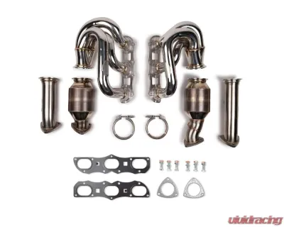 Fabspeed RENNKRAFT Sport Cats & Cat Bypass Modular Headers with HJS Catalytic Converters Porsche 987.2 Boxster | Cayman 2009-2012 - FS.POR.9872.MH.SCCB