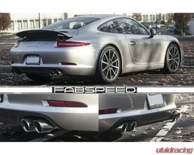 Fabspeed Deluxe Quad-Style Tips (PSE | Carrera S) Porsche 991 Carrera 2012-2016 - FS.POR.991.QDTDX